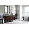 James Martin Vanities Brittany 60in Double Vanity, Burnished Mahogany w/ 3 CM Carrara Marble Top 650-V60D-BNM-3CAR - alternate 5
